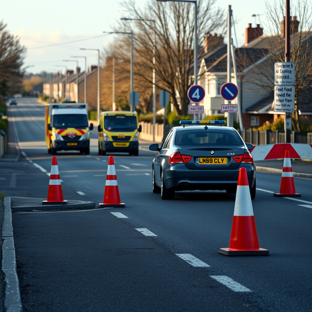 Newport road blocked: stranded vehicle causing delays
